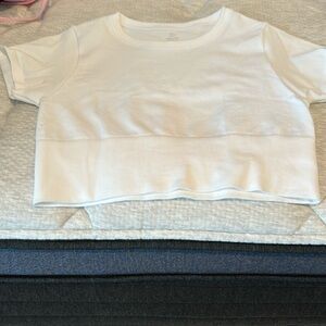Like new!! White crop shirt from Aerie size M
